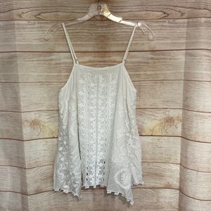COPY - Anthropologie Love Sam Lace Eyelet Tank